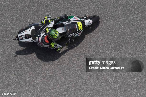 Cal Crutchlow of Great Britain and LCR Honda rounds the bend during the MotoGp Red Bull U.S. Grand Prix of The Americas - Free Practice at Circuit of...