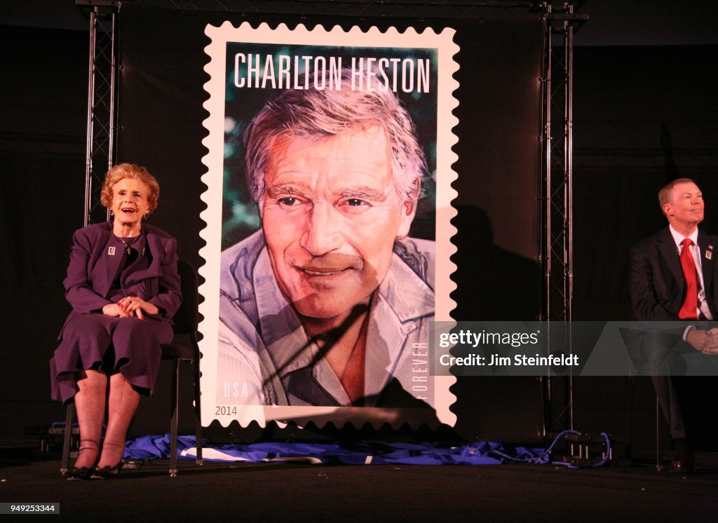 Charlton Heston Stamp Dedication