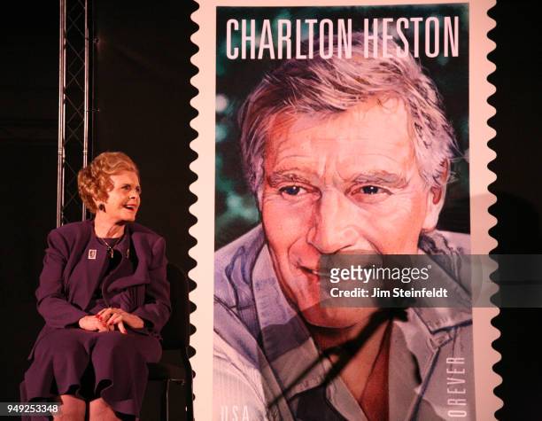 Lydia Clarke wife of Charlton Heston at the dedication of the Charlton Heston forever stamp at the TCM Classic Film Festival at the Chinese Theater...