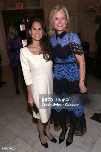 Neda Navad and Tracey Huff attend Madison Square Boys & Girls Club 2018 Salute to Style luncheon at Metropolitan Club on April 18, 2018 in New York...