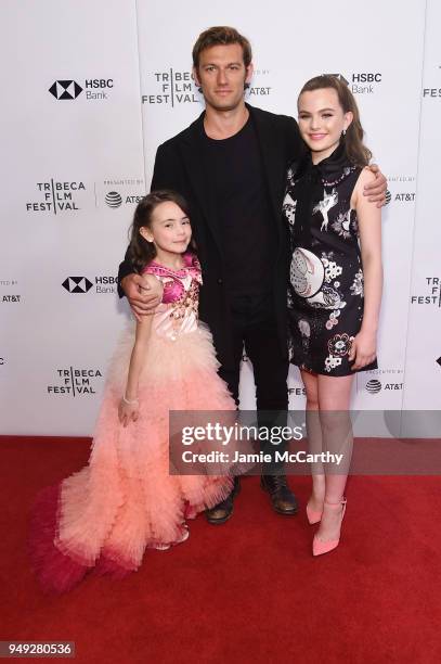 Hala Finley, Alex Pettyfer and Chiara Aurelia attend the screening of "Back Roads" during the Tribeca Film Festival at Cinepolis Chelsea on April 20,...