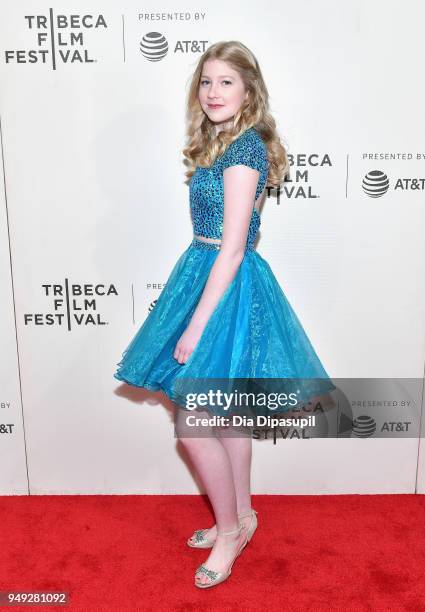 Violet Young attends the "Genius: Picasso" premiere during the 2018 Tribeca Film Festival at BMCC Tribeca PAC on April 20, 2018 in New York City.