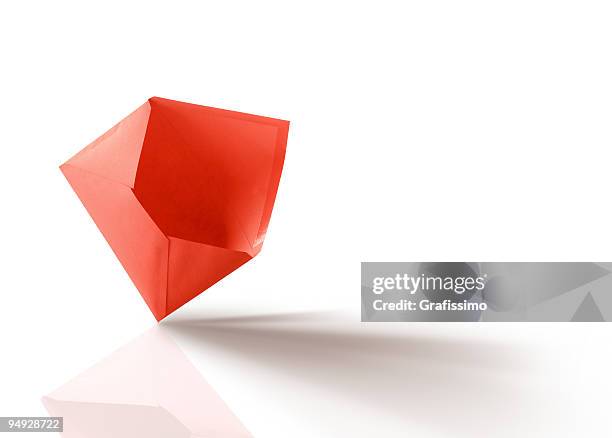 red open envelope - kuvert bildbanksfoton och bilder