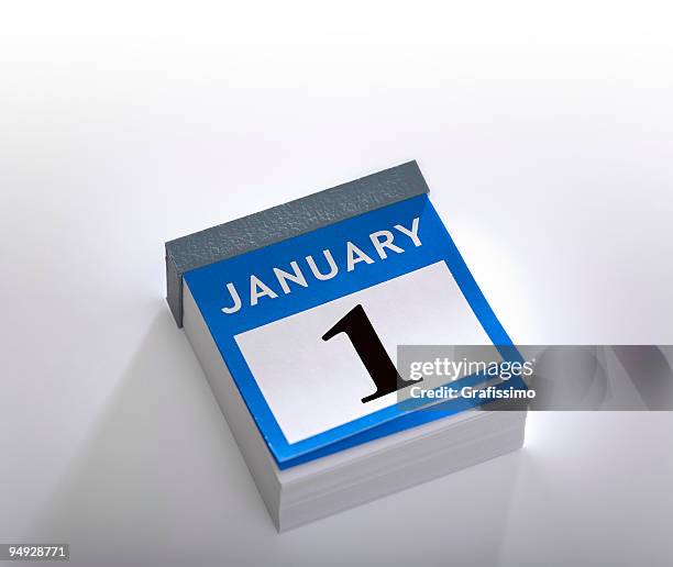 kalender, neue jahr 2016 1. januar - tischkalender stock-fotos und bilder