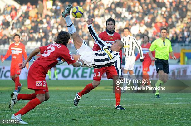 Fabio Cannavaro of Juventus FC in action during the Serie A match between Juventus FC and Catania Calcio at Stadio Olimpico on December 20, 2009 in...