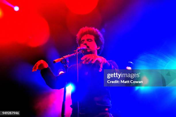 Helado Negro performs onstage during the 2018 Coachella Valley Music And Arts Festival at the Empire Polo Field on April 20, 2018 in Indio,...