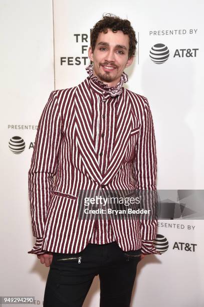 Actor Robert Sheehan attends the National Geographic premiere screening of "Genius: Picasso" on April 20, 2018 at the Tribeca Film Festival in New...
