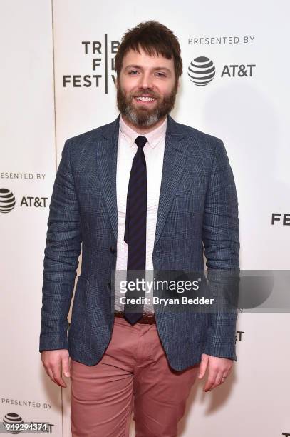 Actor Seth Gabel attends the National Geographic premiere screening of "Genius: Picasso" on April 20, 2018 at the Tribeca Film Festival in New York...