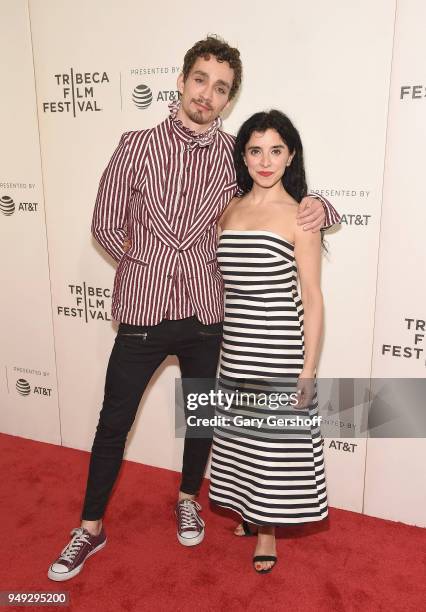 Actors Robert Sheehan and Maria Jose Bavio attend 'Genius: Picasso' during the 2018 Tribeca Film Festival at BMCC Tribeca PAC on April 20, 2018 in...