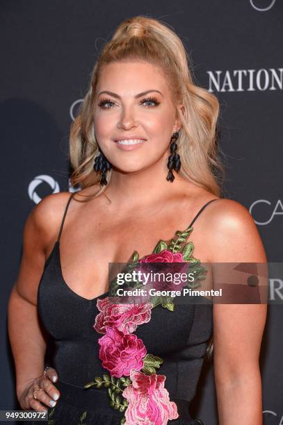 Cheryl Hickey arrives at the 2018 Canadian Arts And Fashion Awards Red Carpet held at the Fairmont Royal York Hotel on April 20, 2018 in Toronto,...