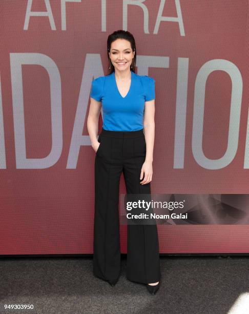 Katrina Lenk attends SAG-AFTRA Foundation Conversations: "The Band's Visit" at The Robin Williams Center on April 20, 2018 in New York City.