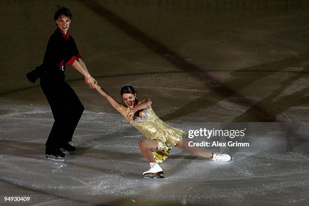 Carolina and Daniel Hermann performs during the skating exhibibtion at the last day of the German Figure Skating Championships 2010 at the SAP Arena...