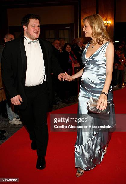 Matthias Steiner arrives with Inge Posmyk for the 'Athlete of the Year' gala at the Kurhaus Baden-Baden on December 20, 2009 in Baden Baden, Germany.