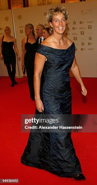 Steffi Nerius arrives for the 'Athlete of the Year' gala at the Kurhaus Baden-Baden on December 20, 2009 in Baden Baden, Germany.