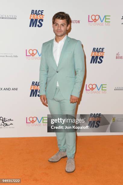 Garrett Clayton attends the 25th Annual Race To Erase MS Gala at The Beverly Hilton Hotel on April 20, 2018 in Beverly Hills, California.