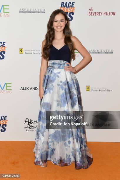 Olivia Sanabia attends the 25th Annual Race To Erase MS Gala at The Beverly Hilton Hotel on April 20, 2018 in Beverly Hills, California.