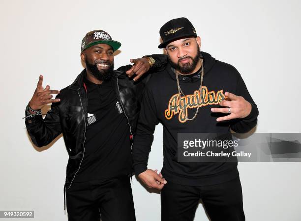 Desus Nice and The Kid Mero attend the FYC Event for VICELAND's DESUS & MERO at Saban Media Center on April 20, 2018 in North Hollywood, California.