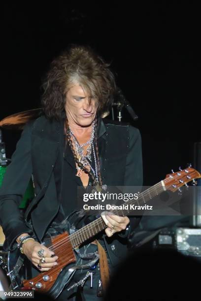 Joe Perry performs in concert at Music Box at the Borgata on April 20, 2018 in Atlantic City, New Jersey.