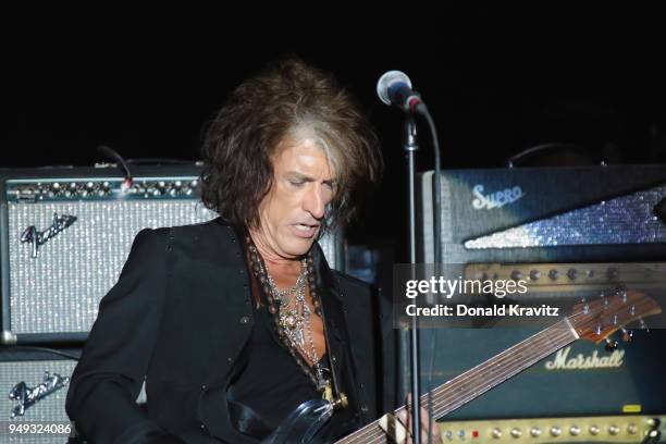 Joe Perry performs in concert at Music Box at the Borgata on April 20, 2018 in Atlantic City, New Jersey.