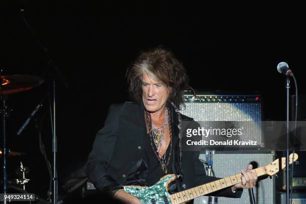Joe Perry performs in concert at Music Box at the Borgata on April 20, 2018 in Atlantic City, New Jersey.