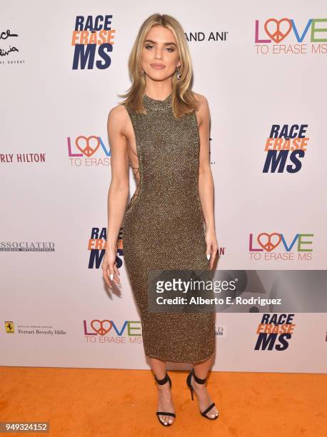 AnnaLynne McCord attends the 25th Annual Race To Erase MS Gala at The Beverly Hilton Hotel on April 20, 2018 in Beverly Hills, California.