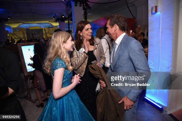 Actors Violet Young and Sebastian Roche attend the National Geographic "Genius: Picasso" Tribeca Film Festival after party at The Genius Studio, 100...