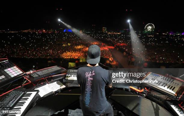 Kygo performs onstage during the 2018 Coachella Valley Music And Arts Festival at the Empire Polo Field on April 20, 2018 in Indio, California.