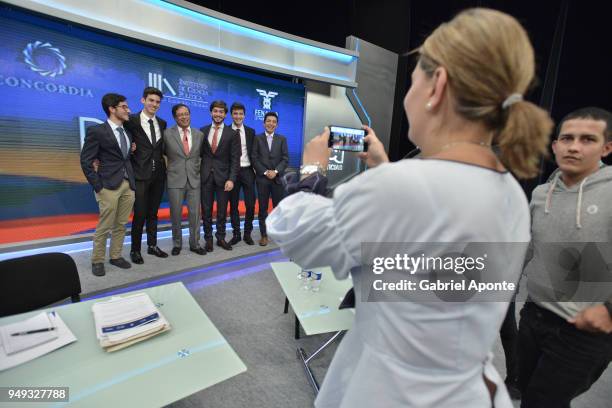 Gustavo Petro presidential candidate is photographed by his wife, Veronica Alcocer Garcia, in a break during the 2018 Americas Initiative...