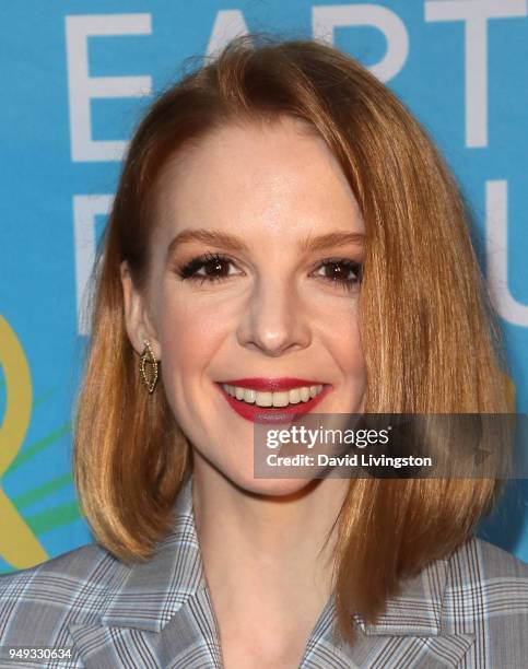 Actress Ashley Bell attends the opening night of KCET & Link TV's EARTH FOCUS Environmental Film Festival screening of "Love & Bananas - An Elephant...