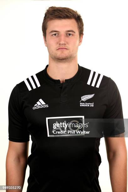 Will Tucker poses during a New Zealand U20 headshot session on April 21, 2018 in Auckland, New Zealand.