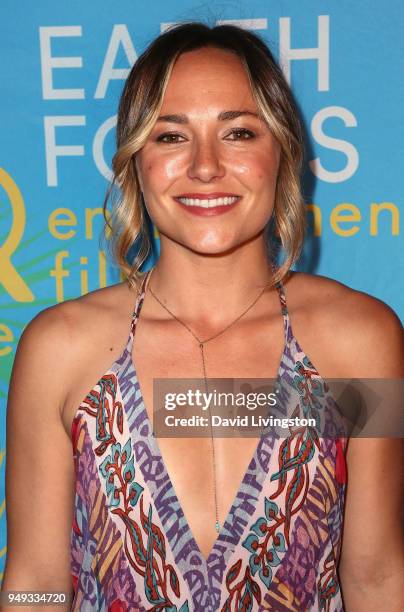 Actress Briana Evigan attends the opening night of KCET & Link TV's EARTH FOCUS Environmental Film Festival screening of "Love & Bananas - An...