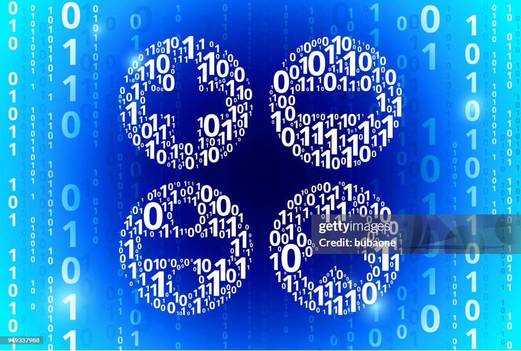 Binary Code Background Vector