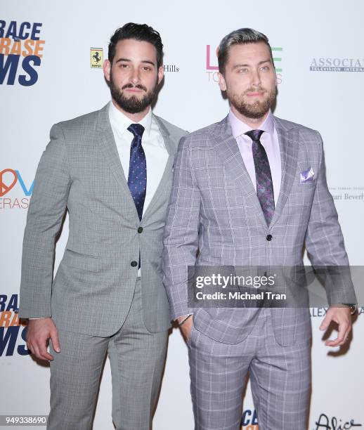 Lance Bass and Michael Turchin arrive to the 25th Annual Race To Erase MS Gala held at The Beverly Hilton Hotel on April 20, 2018 in Beverly Hills,...