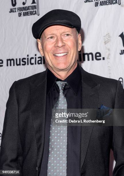 Bruce Willis attends the 16th Annual A Great Night in Harlem Gala at The Apollo Theater on April 20, 2018 in New York City.