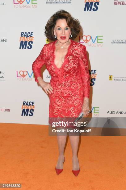 Nikki Haskell attends the 25th Annual Race To Erase MS Gala at The Beverly Hilton Hotel on April 20, 2018 in Beverly Hills, California.