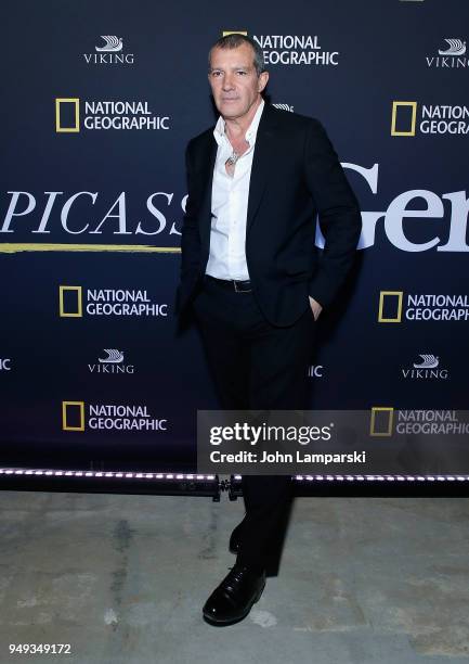 Antonio Banderas attends "Genius: Picasso" after party during the 2018 Tribeca Film Festival on April 20, 2018 in New York City.