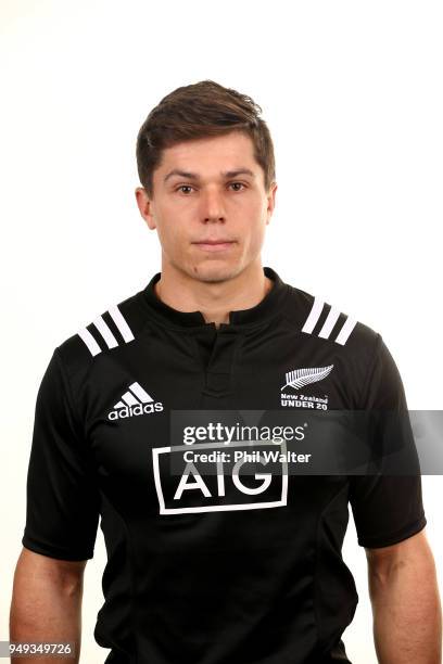 Will Tremain poses during a New Zealand U20 headshot session on April 21, 2018 in Auckland, New Zealand.