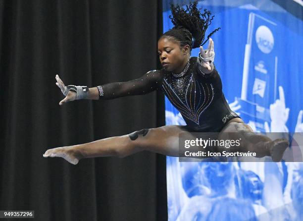 Alicia Boren of Florida performs on the balance beam during the NCAA Women's Gymnastics National Championship second round round on April 20 at...