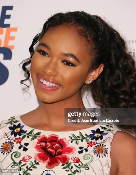 Chandler Kinney attends the 25th Annual Race To Erase MS Gala at The Beverly Hilton Hotel on April 20, 2018 in Beverly Hills, California.