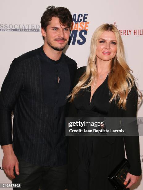 Gleb Savchenko and Elena Samodanova attend the 25th Annual Race To Erase MS Gala at The Beverly Hilton Hotel on April 20, 2018 in Beverly Hills,...