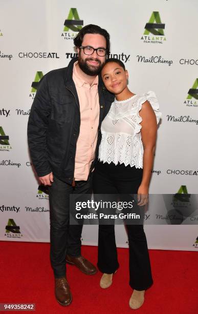 Director Brett Haley and actress Kiersey Clemons attend the screening of "Hearts Beat Loud" during 42nd Annual Atlanta Film Festival at The Plaza...