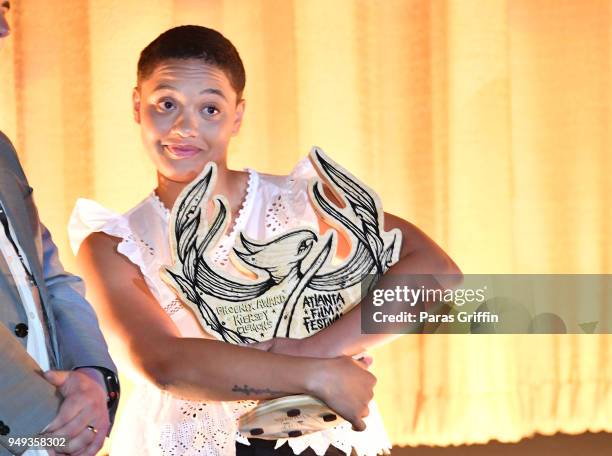 Actress Kiersey Clemons attends the screening of "Hearts Beat Loud" during 42nd Annual Atlanta Film Festival at The Plaza Theater on April 20, 2018...