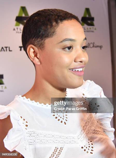 Actress Kiersey Clemons attends the screening of "Hearts Beat Loud" during 42nd Annual Atlanta Film Festival at The Plaza Theater on April 20, 2018...