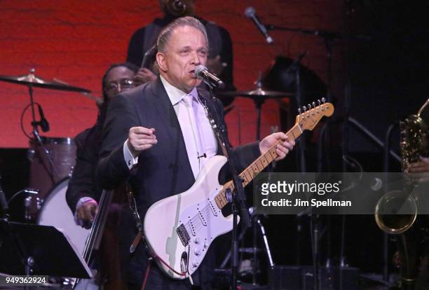Musician Jimmie Vaughan attends the 16th Annual A Great Night In Harlem Gala at The Apollo Theater on April 20, 2018 in New York City.