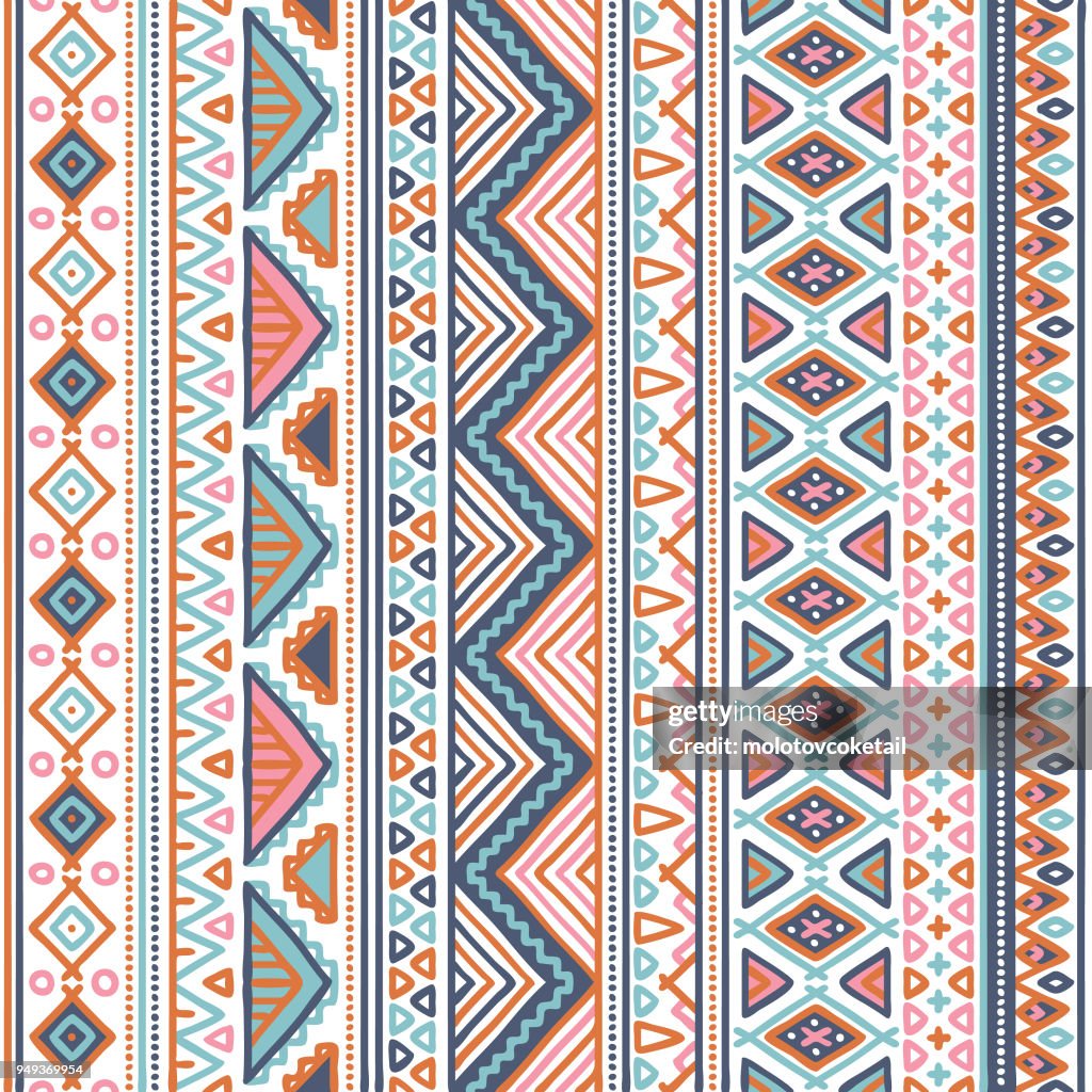 Pattern E Colorful Tribal Pattern