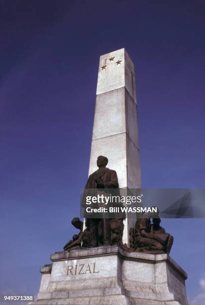 Le monument de José Rizal, dans le Rizal Park à Manille, Philippines.