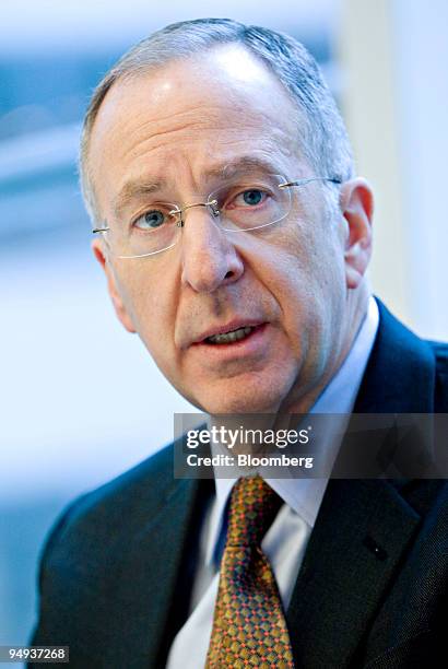 David Skorton, president of Cornell University, speaks during an interview in New York, U.S., on Tuesday, Jan. 13, 2009. Skorton said Cornell...