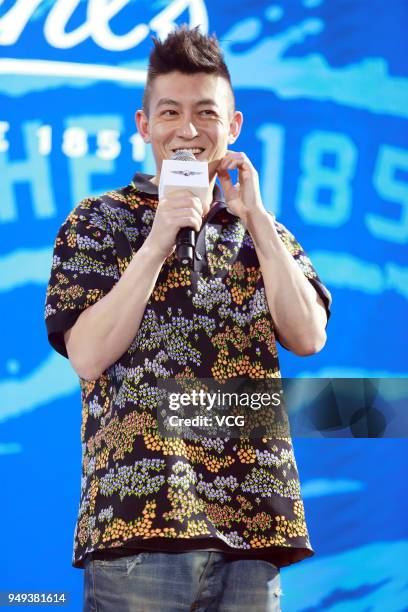 Actor and singer Edison Chen attends Kiehl's event on April 20, 2018 in Shanghai, China.