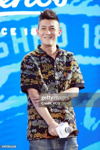 Actor and singer Edison Chen attends Kiehl's event on April 20, 2018 in Shanghai, China.
