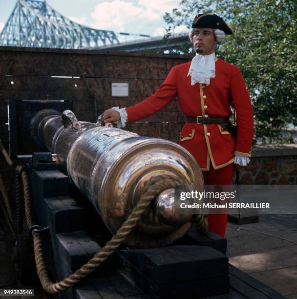 Canon de la citadelle de Québec, Canada.